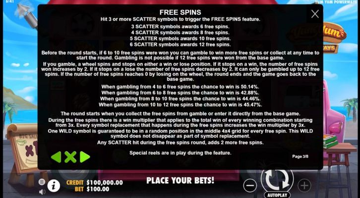 Free Spin Feature Rules