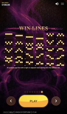 Paylines 1-30