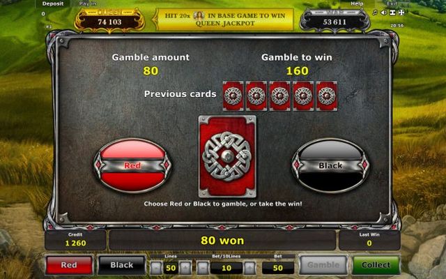 Red or Black Gamble feature