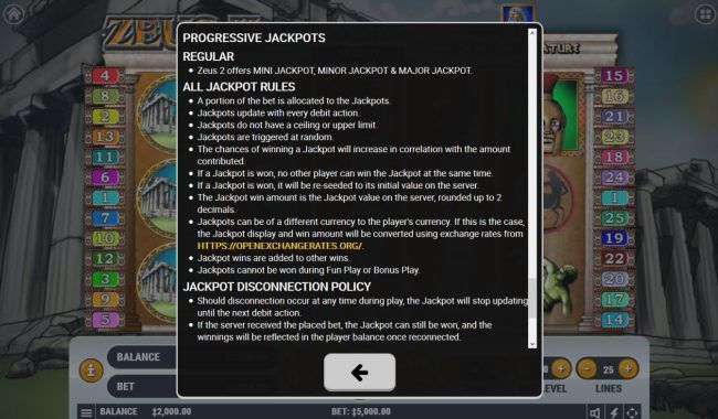 Progressive Jackpot Rules