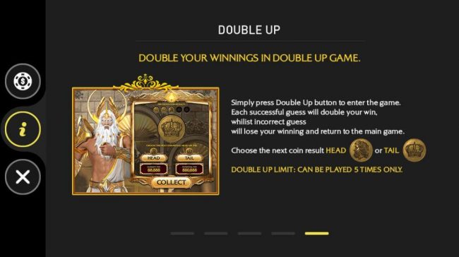 Double Up Gamble Feature Rules