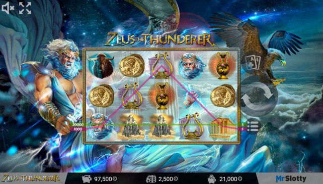 Free spin triggers a 21000 coin jackpot award