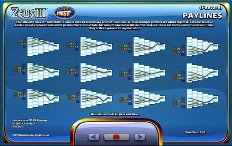 Payline Diagrams - continued