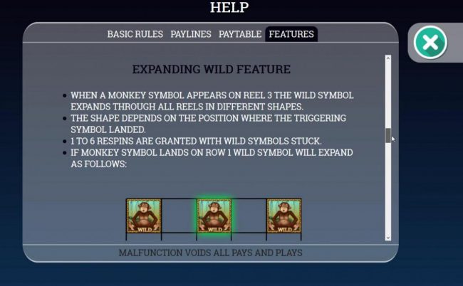 Expanding Monkey Wild Symbol Rules
