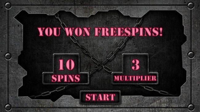 10 free spins with an x3 multiplier awarded player