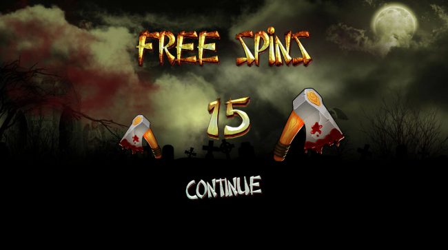 15 free spins awarded player