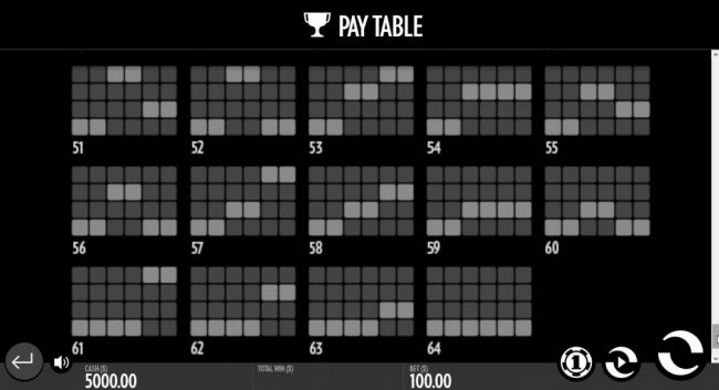 Payline Diagrams 51-64