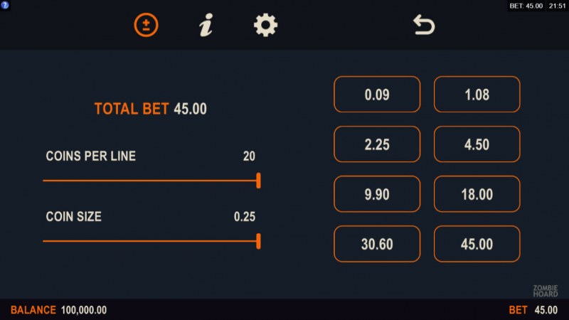 Available Betting Options