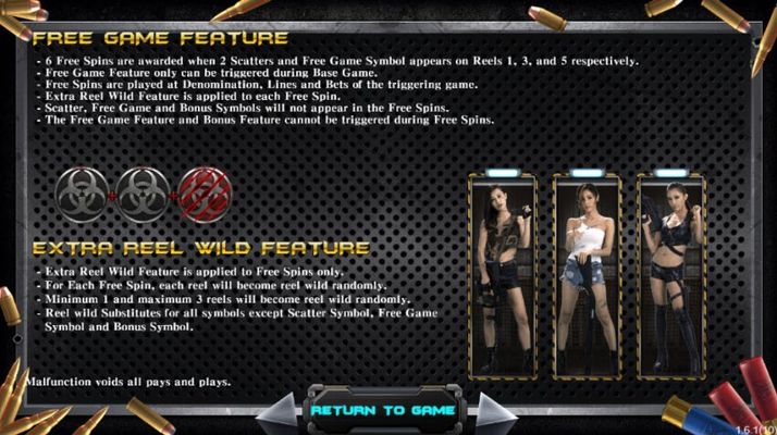 Zombie Hunter :: Free Spins Rules