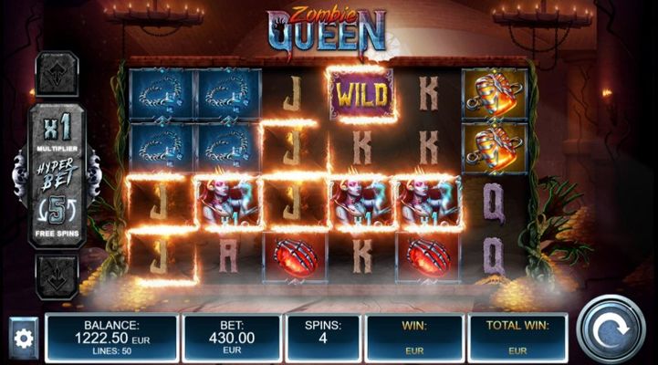 Zombie Queen :: Free Spins Game Board
