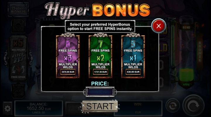 Zombie Queen :: Optional Hyper Bonus is available for an additional wager
