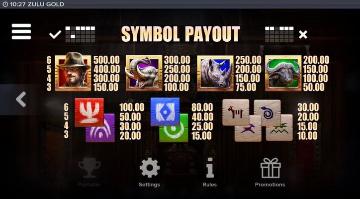 Symbol Payout