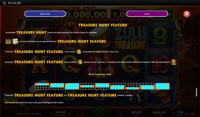 Treasure Hunt Feature